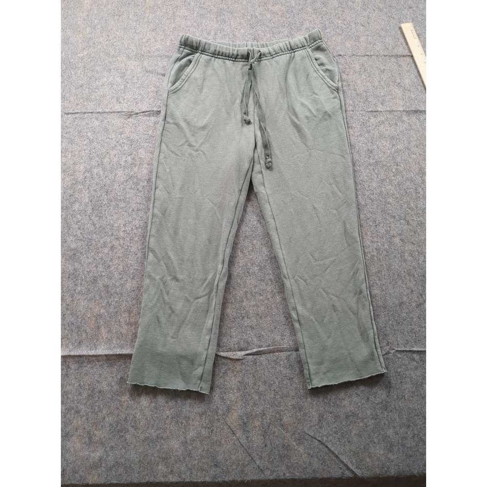 Aerie Terry Cloth Wide Leg Drawstring Sweat‎ Pants Women's Sz XS Sage Green